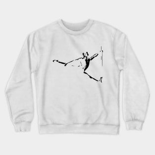 Aerialist Pole Dancer Male Crewneck Sweatshirt